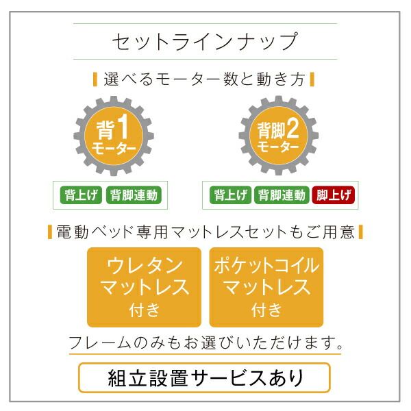 お客様組立 棚・照明・コンセント・引出し収納付き電動ベッド ウレタンマットレス付き 2モーター シングル
