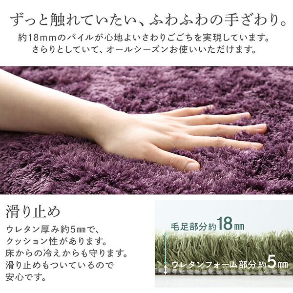 スーパSALE10倍＆4時間限定10％OFF ラグ 洗濯機で洗えるシャギーラグ 200×250cm