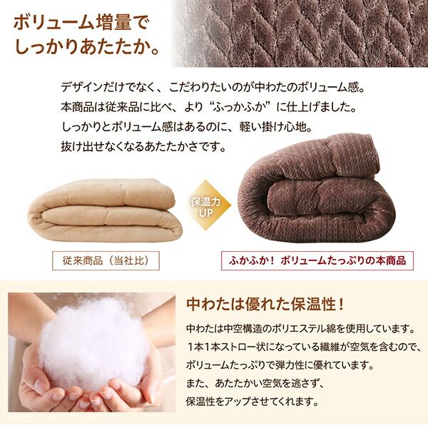 スーパSALE10倍＆4時間限定10％OFF こたつ布団セット ニット風デザインこたつ布団 掛布団&敷布団2点セット 4尺長方形(80×120cm)天板対応
