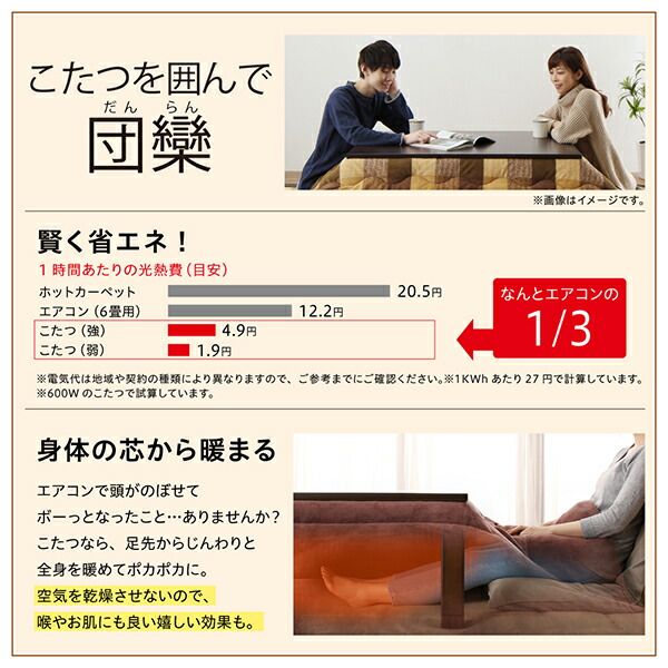 スーパSALE10倍＆4時間限定10％OFF こたつ布団セット ニット風デザインこたつ布団 掛布団&敷布団2点セット 4尺長方形(80×120cm)天板対応