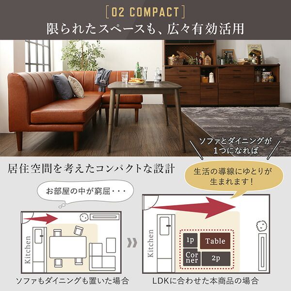 スーパSALE10倍＆4時間限定10％OFF ソファ ソファー ダイニングソファ ダイニング 年中快適 こたつもソファも高さ調節 リビングダイニングシリーズ ダイニングソファ3点セット 1P＋2P＋コーナー