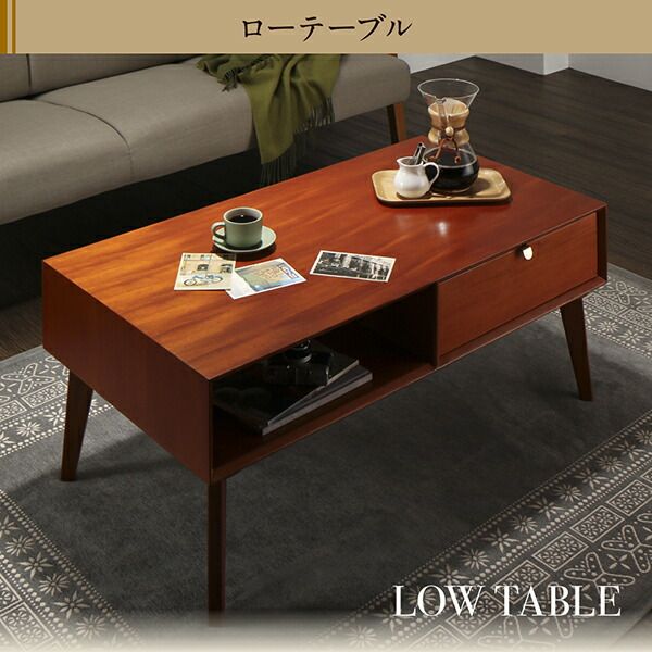 スーパSALE10倍＆4時間限定10％OFF リビング収納 チェスト キャビネット タンス テレビ台 天然木マホガニー材 北欧ヴィンテージ風リビング収納シリーズ テレビボード 幅100
