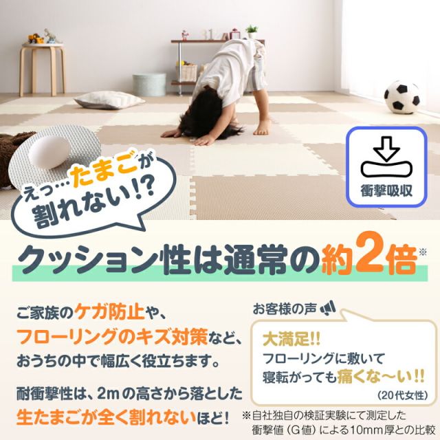 スーパSALE10倍＆4時間限定10％OFF ジョイントマット ジョイント マット カーペット ラグ 大判 厚手 ノンホルム 抗菌 防臭 130×175 防音 床暖房対応 おしゃれ 洗える ベビー フロアマット 子供 単色 プレイマット ペット かわいい 45cm 18mm 12枚 1.5畳