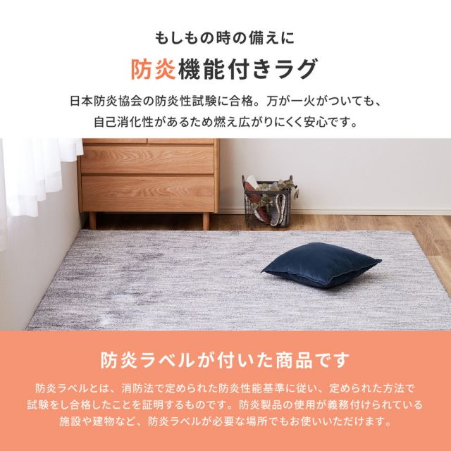 ラグ 洗える おしゃれ ラグマット 滑り止め付 絨毯 マット ラグカーペット カーペット 秋 冬 ウォッシャブル 洗えるラグ ホットカーペット対応 リビング 床暖房対応 高機能ラグ 防ダニ 抗菌 防臭 防音 防炎 制電 日本製 ナイロンラグ 190×190cm