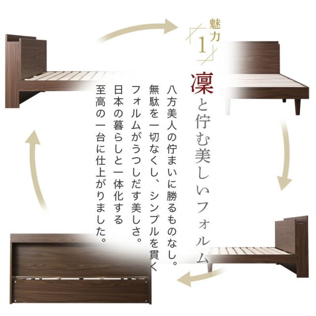 マラソン10倍中 ベッド すのこベッド すのこ セミダブルベッド セミダブル 敷布団付き 布団 無垢すのこ 天然木すのこ 収納 木製 ベット 頑丈 通気性 北欧 おしゃれ グレー 敷布団セット セミダブル