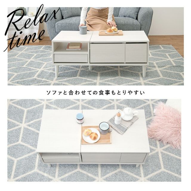 スーパSALE10倍＆4時間限定10％OFF コスメテーブル 95×45×38cm