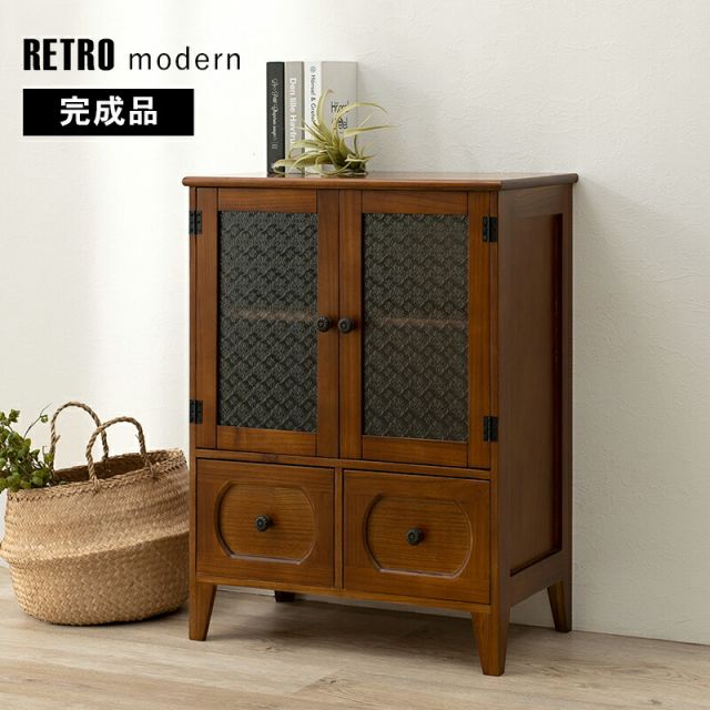 スーパSALE10倍＆4時間限定10％OFF キャビネット-MCC-レトロ 60×35×80cm