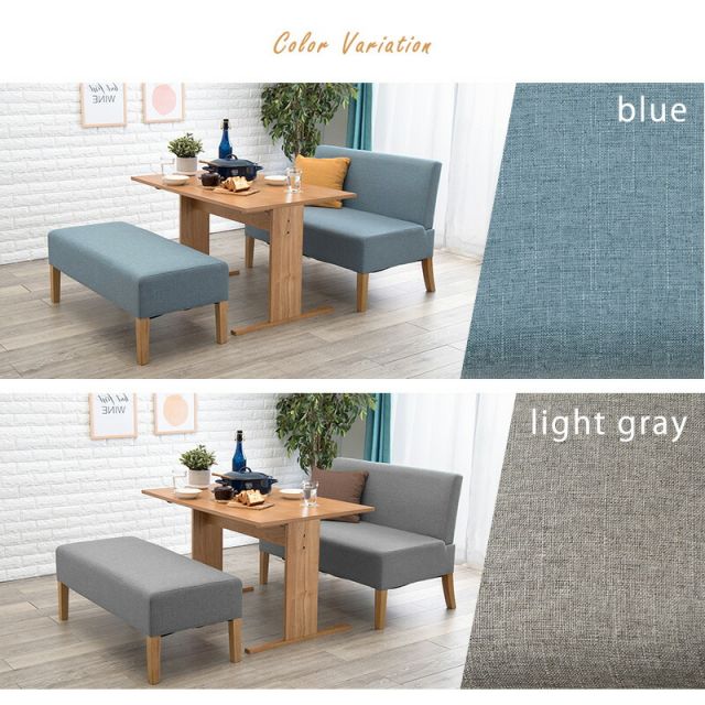 スーパSALE10倍＆4時間限定10％OFF ダイニング３点セット-SH-ソファ×ベンチ 70×110×65cm