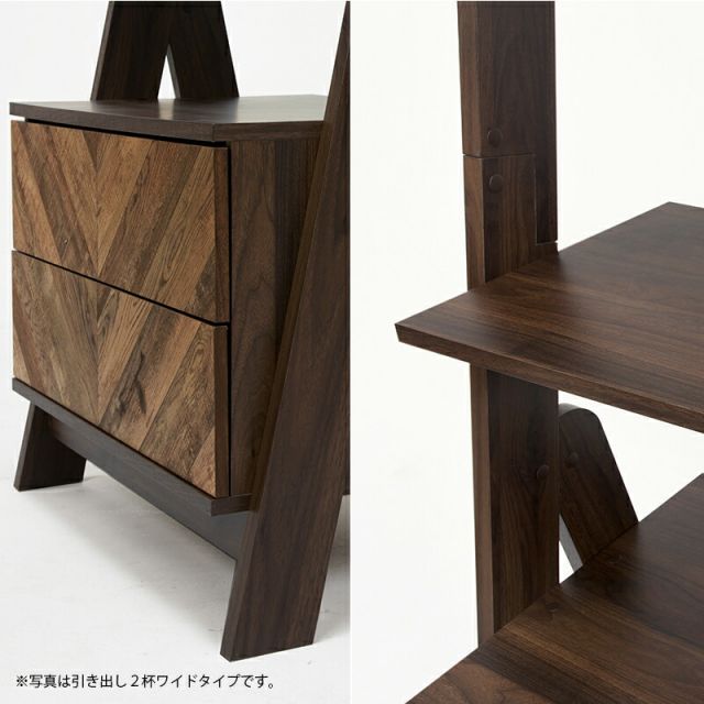 スーパSALE10倍＆4時間限定10％OFF チェストラック-RCH-引出し2段 幅53 53×48×187cm