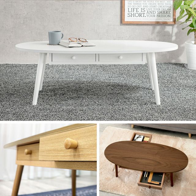 スーパSALE10倍＆4時間限定10％OFF テーブル-MT-オーバル-引出し付き 110×48×37cm