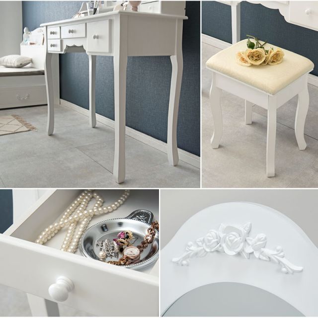 スーパSALE10倍＆4時間限定10％OFF ドレッサー-MD-3面鏡 90×40×75cm
