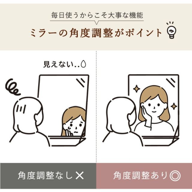 スーパSALE10倍＆4時間限定10％OFF ドレッサー-MD-角度調整 53×40×104cm