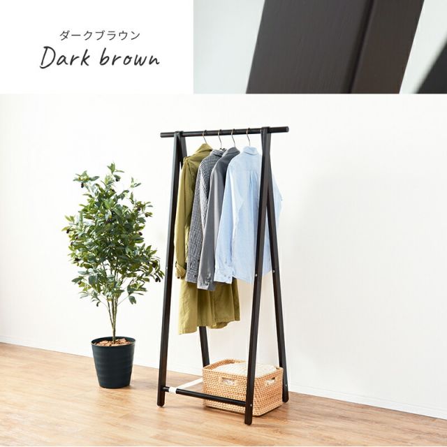 スーパSALE10倍＆4時間限定10％OFF ハンガーラック-MHR-天然木 80×47×150cm