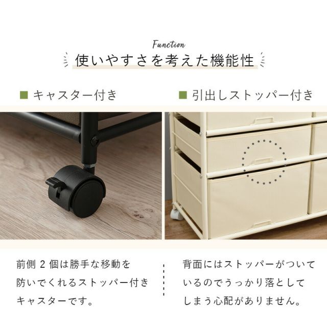 スーパSALE10倍＆4時間限定10％OFF ハンガーラック-引出し6杯付き 幅75cm