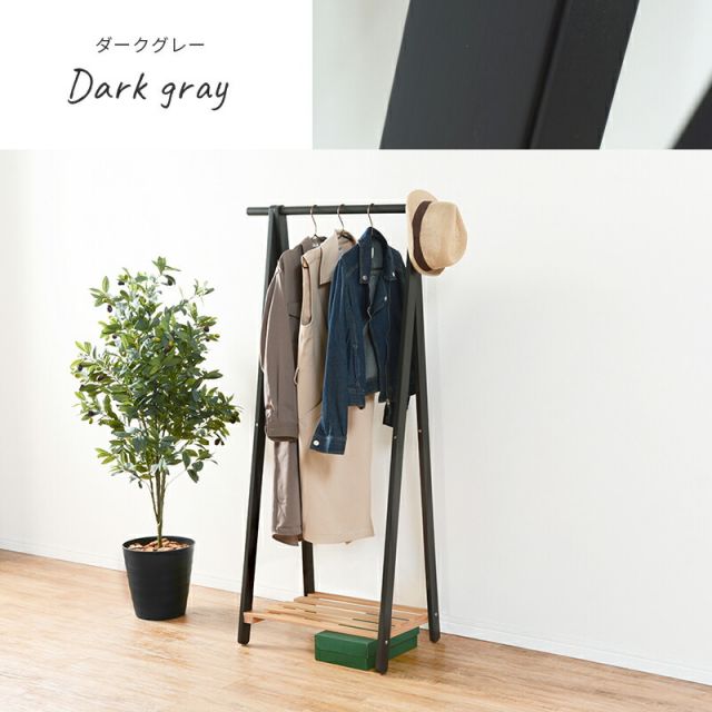 スーパSALE10倍＆4時間限定10％OFF ハンガーラック-棚付き 80×41×150cm