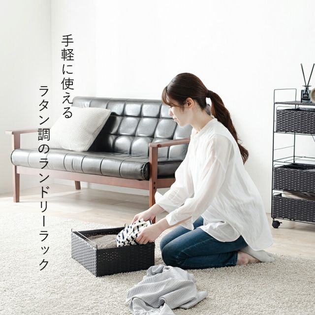 スーパSALE10倍＆4時間限定10％OFF ランドリー-RAN 60×30×85cm