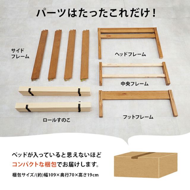 マラソン10倍中 組立簡単 宮付きベッド（シングル）-MB- 100×207.5×65cm