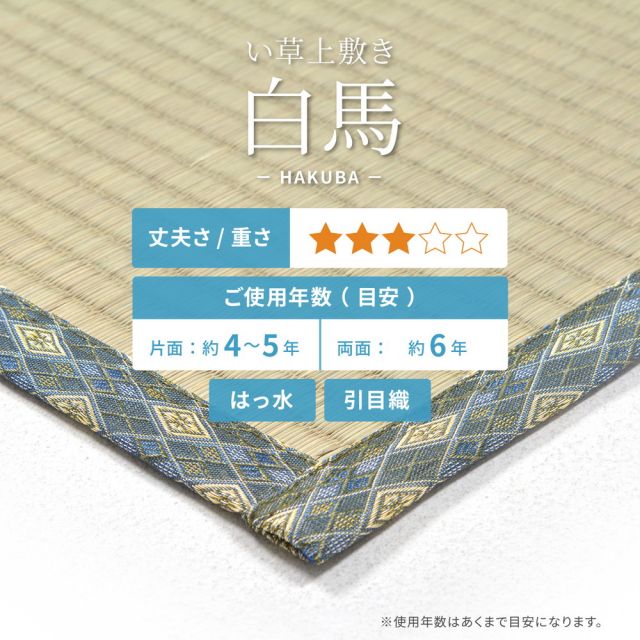 スーパSALE10倍＆4時間限定10％OFF い草カーペット 白馬（はくば） 本間 8畳（382×382）