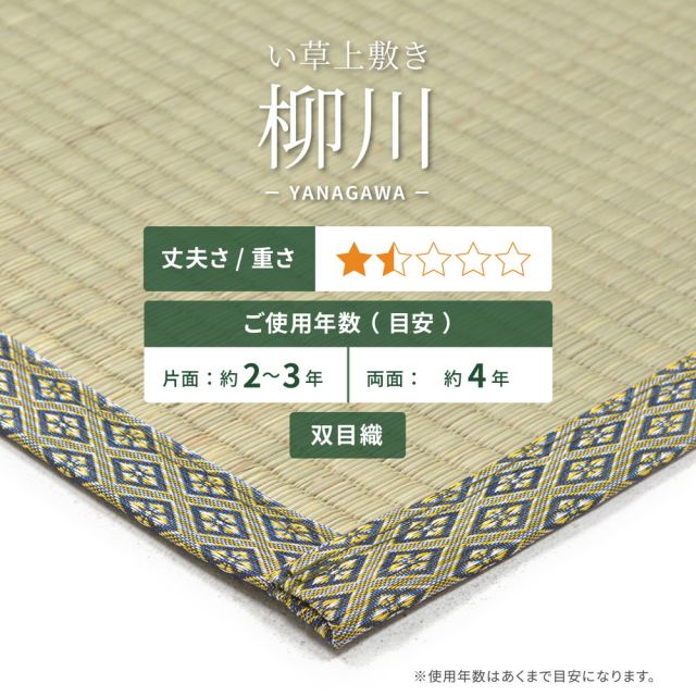 スーパSALE10倍＆4時間限定10％OFF い草カーペット 柳川（やながわ） 江戸間 8帖（352×352）
