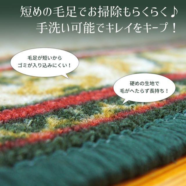 スーパSALE10倍＆4時間限定10％OFF タフトプリント廊下敷き アイラス 80×540cm