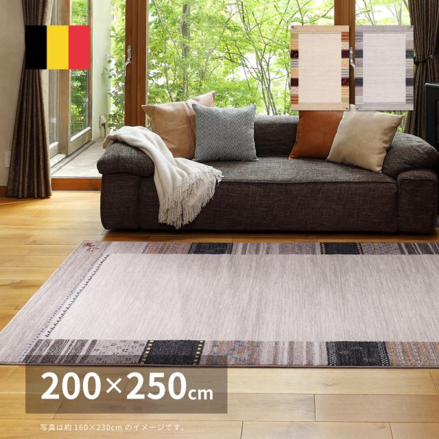スーパSALE10倍＆4時間限定10％OFF ベルギー製 ウィルトンラグ INFINITY アルガス 200×250cm