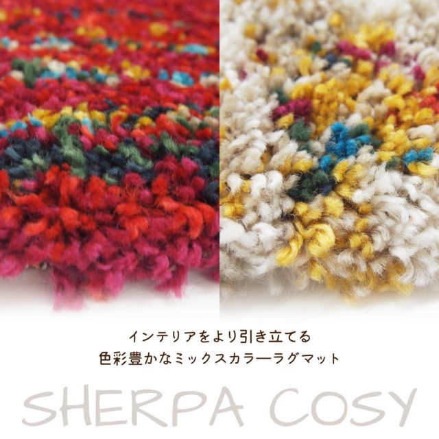 ベルギー製 ウィルトン織の玄関マット SHERPA COZY 60×90cm
