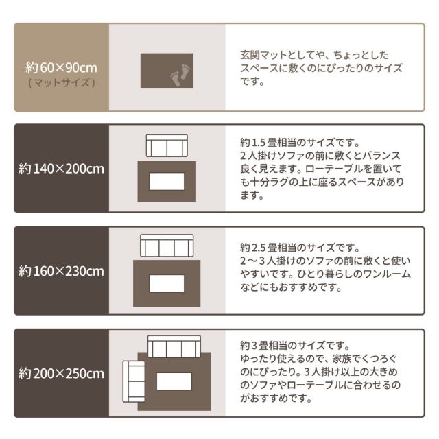 ベルギー製 ウィルトン織の玄関マット SHERPA COZY 60×90cm