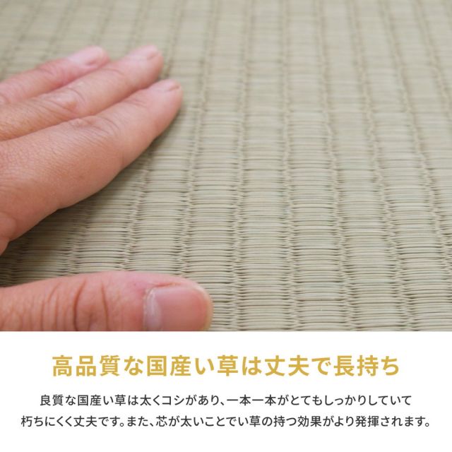 スーパSALE10倍＆4時間限定10％OFF 国産い草カーペット 琥珀 本間 6帖（286×382）