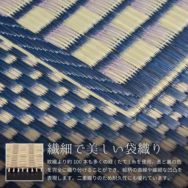 スーパSALE10倍＆4時間限定10％OFF 国産い草ラグ（裏貼り） エルモード  191×250cm