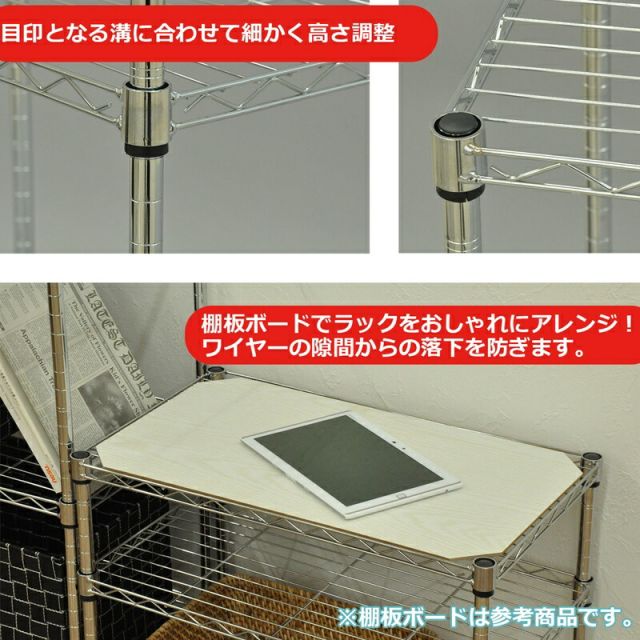 スーパSALE10倍＆4時間限定10％OFF JSRスチールラックセット 4段 H123 幅60×奥行き35×123cm