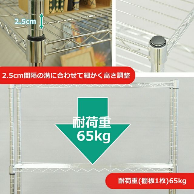 スーパSALE10倍＆4時間限定10％OFF YSRスチールラック 5段 幅90×奥行き45cm