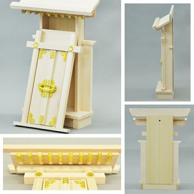スーパSALE10倍＆4時間限定10％OFF 神棚 大神宮 国産桧 幅25.5×奥行7×高さ35cm