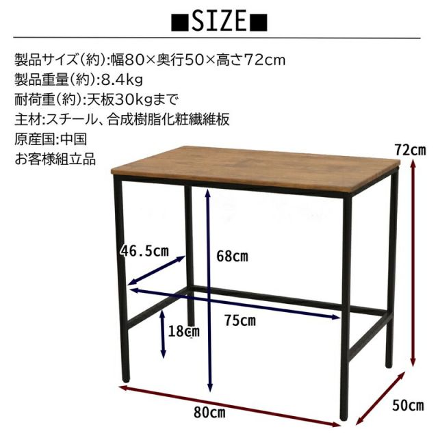 スーパSALE10倍＆4時間限定10％OFF ブロンクスシリーズ デスク 幅80×奥行50cm
