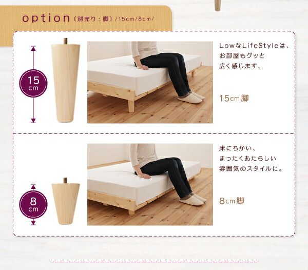 スーパSALE10倍＆4時間限定10％OFF 北欧デザインベッド プレミアムボンネルコイルマットレス付き フルレイアウト シングル フレーム幅100 組立設置付