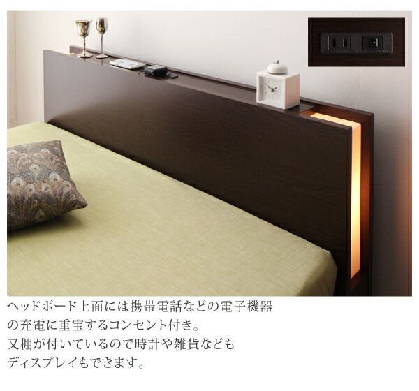 スーパSALE10倍＆4時間限定10％OFF ベッド ダブルベッド ダブル ベット シングルベッド セミダブルベッド ダブルベッド ベッドフレーム マットレス付き 収納付き 収納 収納ベッド グレー 薄型抗菌国産ポケットコイルマットレス付き セミシングル 組立設置付