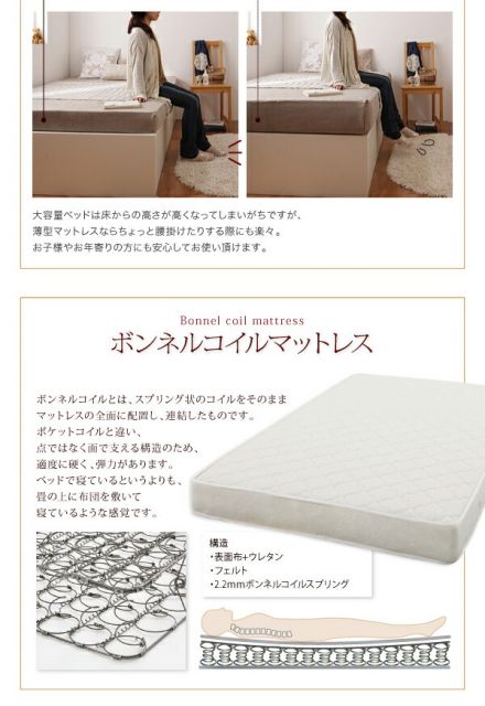 スーパSALE10倍＆4時間限定10％OFF ベッド ダブルベッド ダブル ベット シングルベッド セミダブルベッド ダブルベッド ベッドフレーム マットレス付き 収納付き 収納 収納ベッド グレー マルチラススーパースプリング マットレス付き シングル 組立設置付
