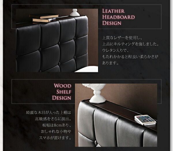 スーパSALE10倍＆4時間限定10％OFF モダンデザイン・高級レザー・大型ベッド スタンダードボンネルコイルマットレス付き ダブル 組立設置付