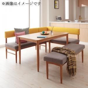 スーパSALE10倍＆4時間限定10％OFF ダイニングセット（テーブル&ソファ ベンチ） 選べるカバーリング ミックスカラーソファベンチ リビングダイニングセット 5人 4点セット(テーブル+ソファ1脚+アームソファ1脚+ベンチ1脚) W120 組立設置付