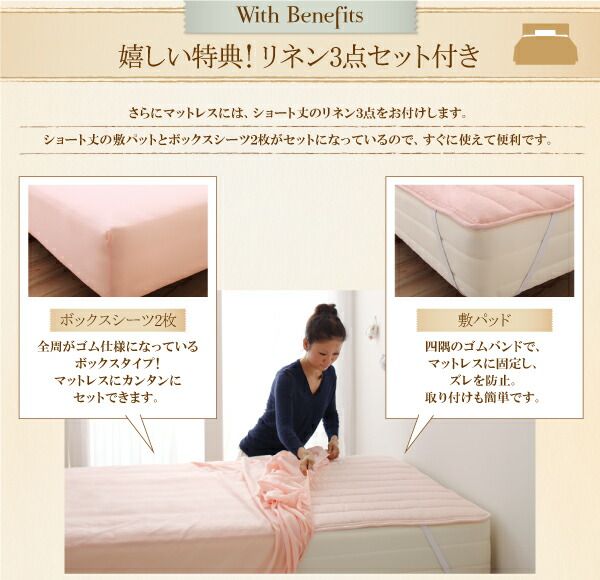 スーパSALE10倍＆4時間限定10％OFF ショート丈棚・コンセント付きフロアベッド スタンダードボンネルコイルマットレス付き セミシングル ショート丈 組立設置付