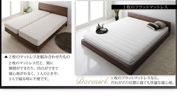 スーパSALE10倍＆4時間限定10％OFF モダンデザインベッド プレミアムポケットコイルマットレス付き クイーン(Q×1） 組立設置付