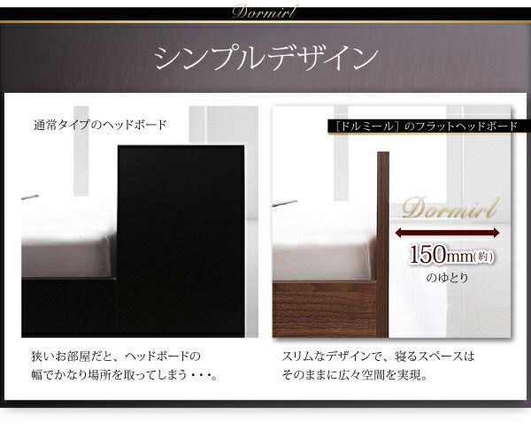スーパSALE10倍＆4時間限定10％OFF モダンデザインベッド プレミアム2層ポケットコイルマットレス付き クイーン(Q×1） 組立設置付