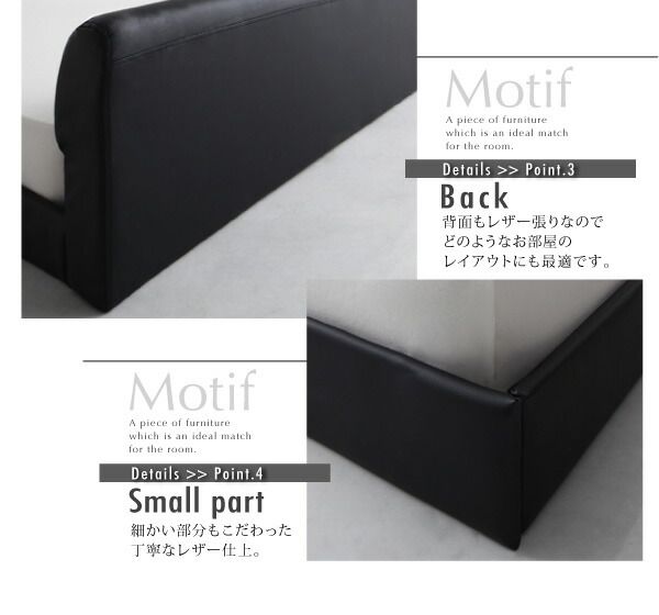 スーパSALE10倍＆4時間限定10％OFF ソフトレザーフロアベッド マルチラススーパースプリングマットレス付き ダブル 組立設置付