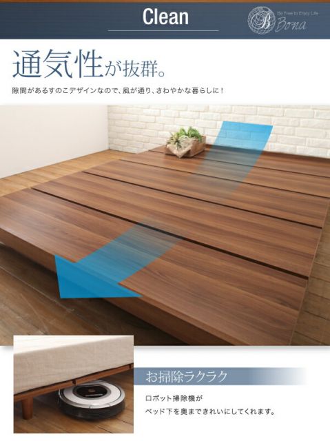 スーパSALE10倍＆4時間限定10％OFF デザインボードベッド スタンダードポケットコイルマットレス付き 木脚タイプ フルレイアウト ダブル フレーム幅140 組立設置付