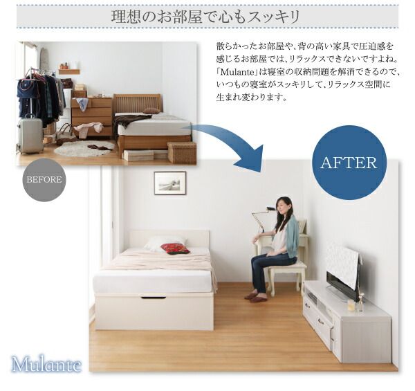 スーパSALE10倍＆4時間限定10％OFF 収納付きベッド シングルベッド セミダブルベッド 収納 収納付き 収納ベッド 大容量 収納ボックス 布団 敷き布団 マルチラススーパースプリングマットレス付き セミシングル 深さグランド 組立設置付