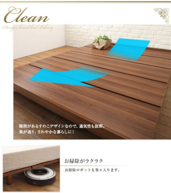 スーパSALE10倍＆4時間限定10％OFF デザインボードベッド スタンダードボンネルコイルマットレス付き 木脚タイプ フルレイアウト ワイドK200 フレーム幅200 組立設置付