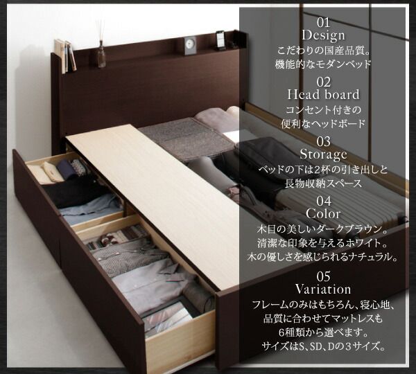 スーパSALE10倍＆4時間限定10％OFF 収納付きベッド シングルベッド セミダブルベッド 収納 収納付き 収納ベッド 大容量 収納ボックス 布団 敷き布団 マルチラススーパースプリングマットレス付き 床板仕様 セミダブル 組立設置付
