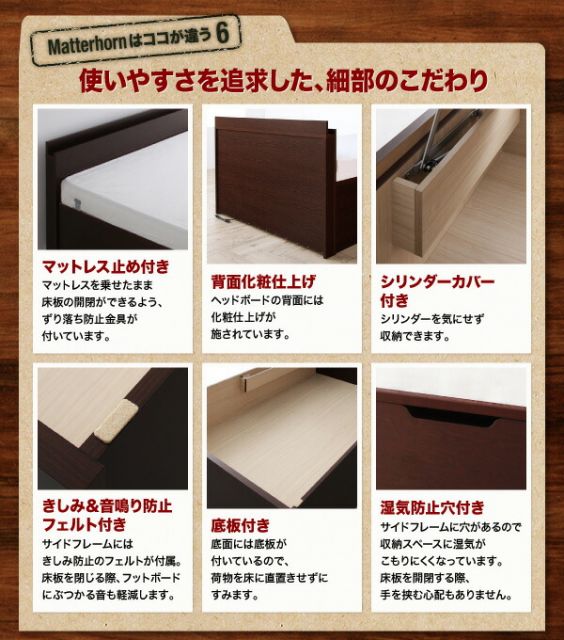 スーパSALE10倍＆4時間限定10％OFF 収納付きベッド シングルベッド セミダブルベッド 収納 収納付き 収納ベッド 大容量 収納ボックス 布団 敷き布団 薄型プレミアムポケットコイルマットレス付き セミダブル 深さグランド 組立設置付