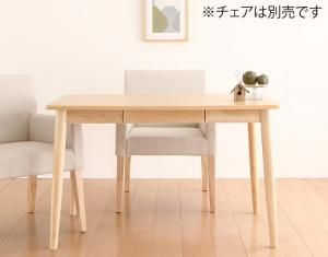 スーパSALE10倍＆4時間限定10％OFF ダイニングテーブル ダイニング 天然木 アッシュ材 ゆったり座れるダイニングシリーズ ダイニングテーブル単品 W115 組立設置付