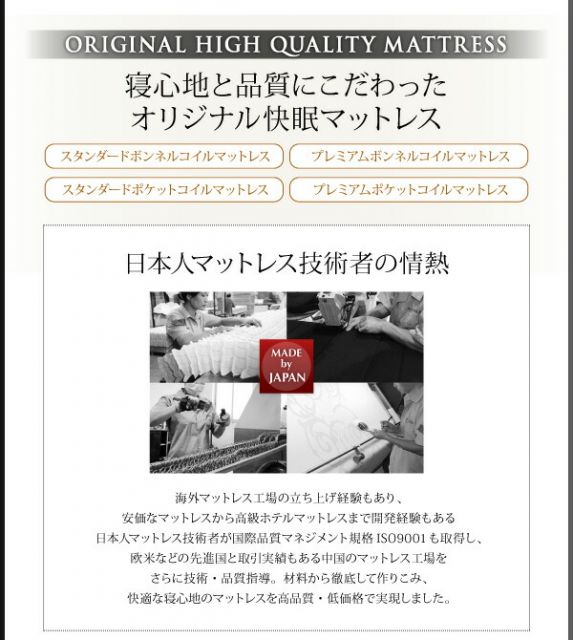 スーパSALE10倍＆4時間限定10％OFF スリム棚・4口コンセント付き収納ベッド マルチラススーパースプリングマットレス付き ダブル 組立設置付