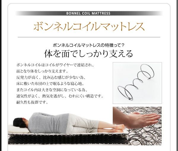 スーパSALE10倍＆4時間限定10％OFF スリム棚・4口コンセント付き収納ベッド マルチラススーパースプリングマットレス付き ダブル 組立設置付